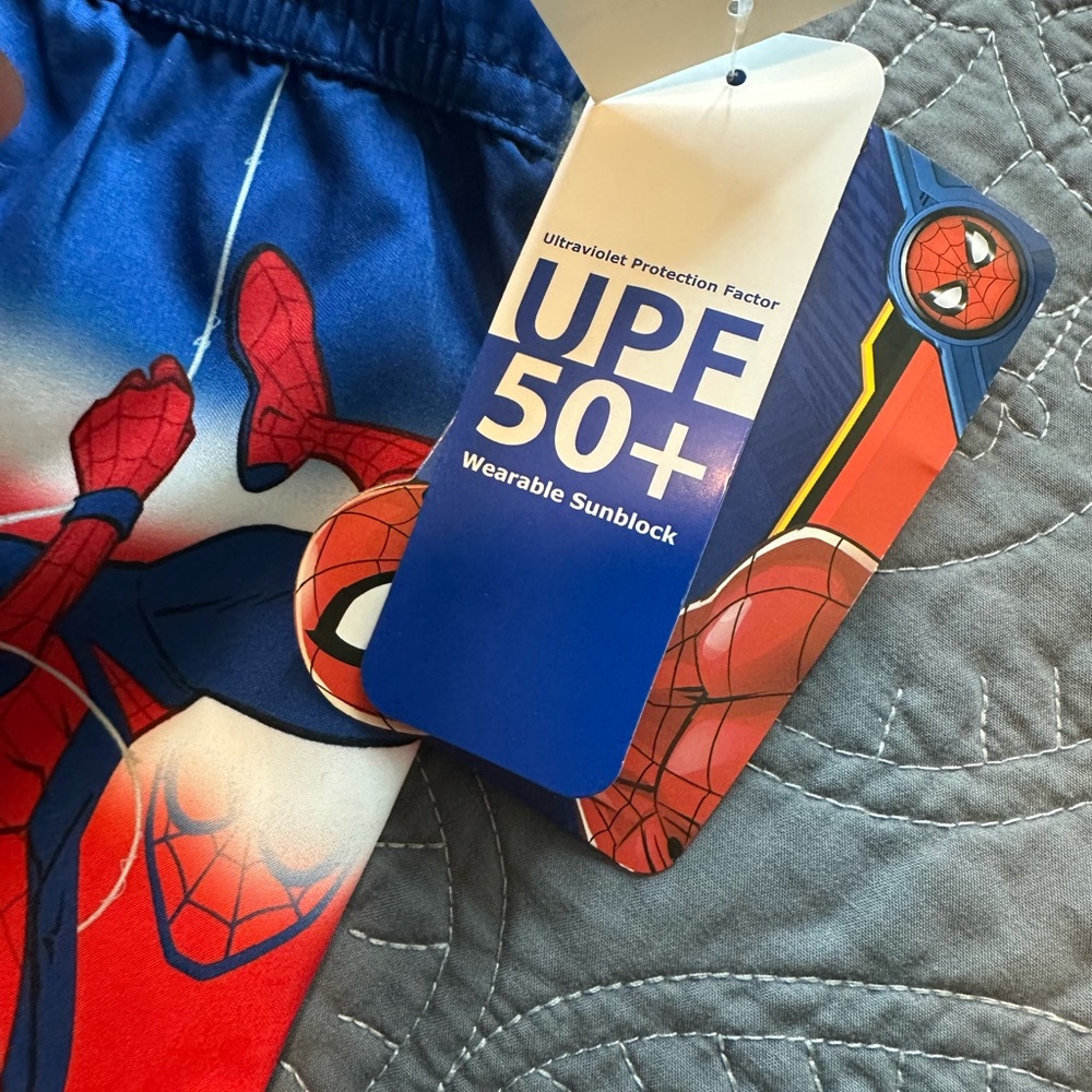 Marvel Spiderman Toddler Boys Swim Trunks NWT Size 2/2T - Picture 3 of 6